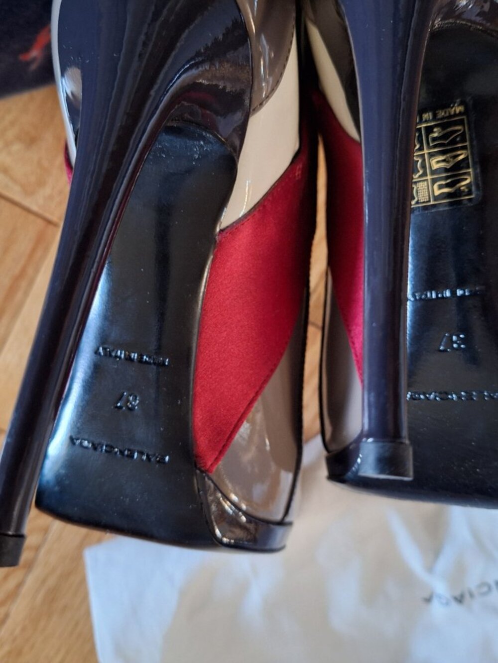 Balenciaga colorblock stiletto booties - Picture 7 of 10